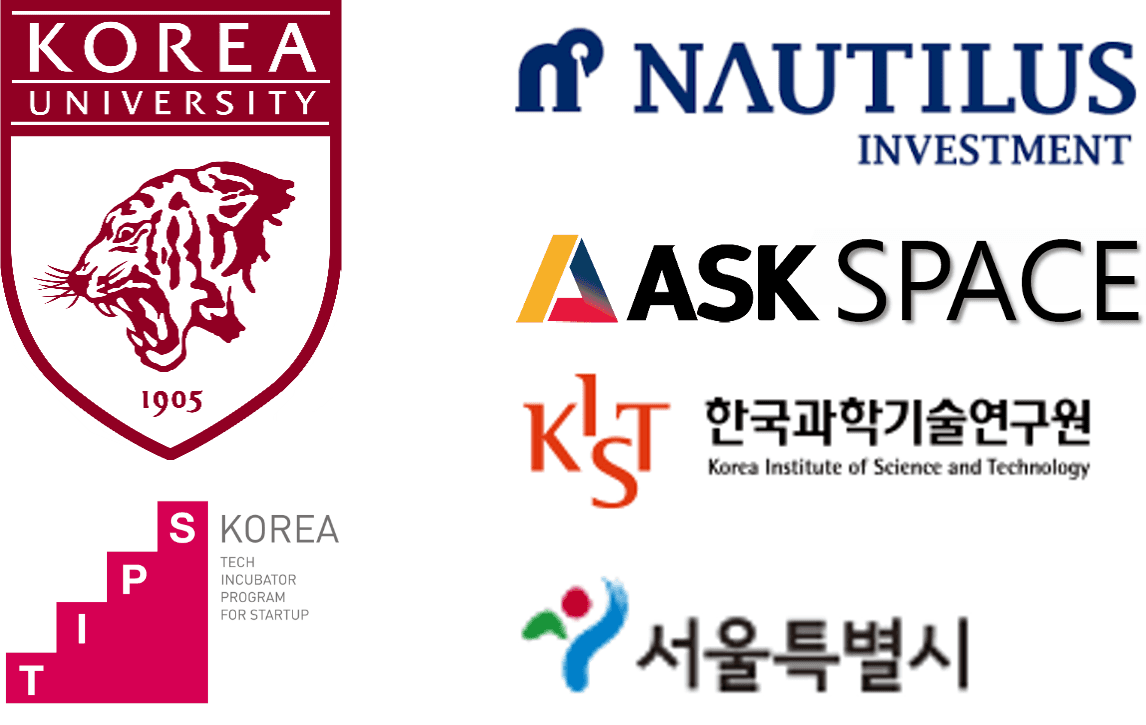 Korea University · TIPS · Nautilus Investment · ASK SPACE · KIST · Seoul